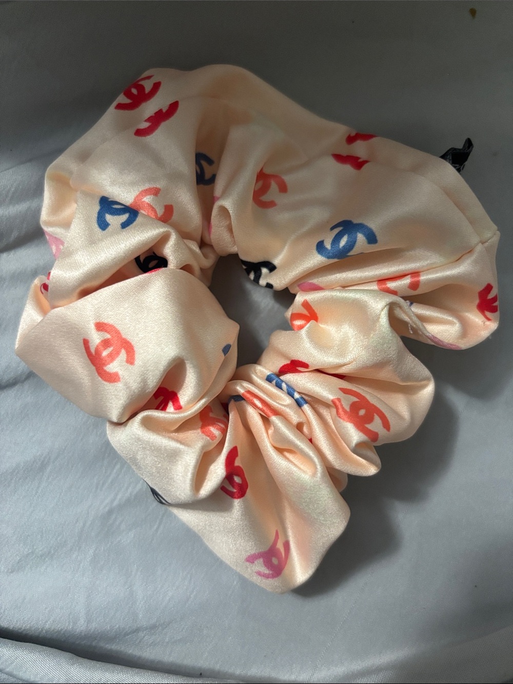 Chanel Satin Scrunchie for
